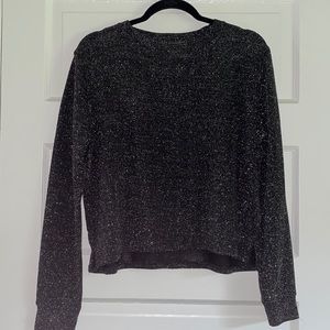 Sparkly Long-sleeve Blouse